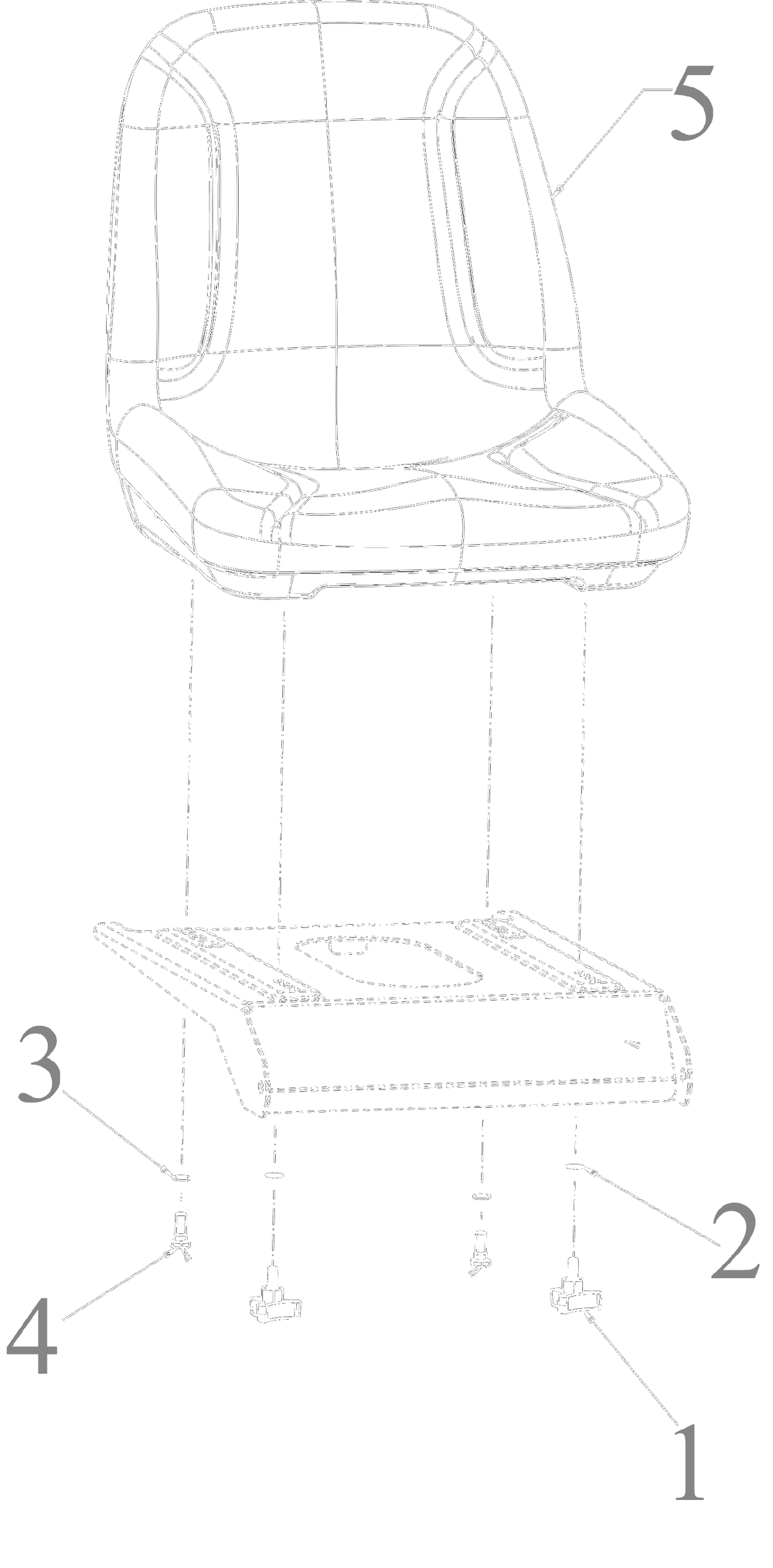 Seat Diagram and Parts List for 2022 Yard Machines Lawn Tractor